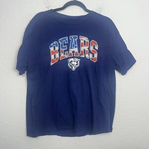 Chicago Bears Shirt Mens XL Navy Blue NFL Pro Line‎ Football Team Graphic Cotton